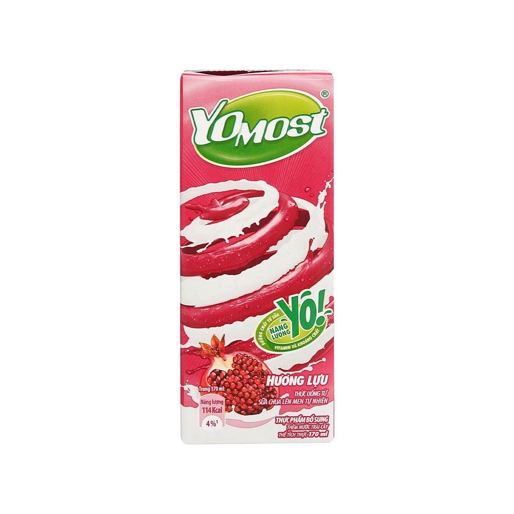 Sữa Chua Uống YOMOST Lốc 4 Hộp 170ml Đủ Vị Thơm Ngon Bổ Dưỡng Cho Bé