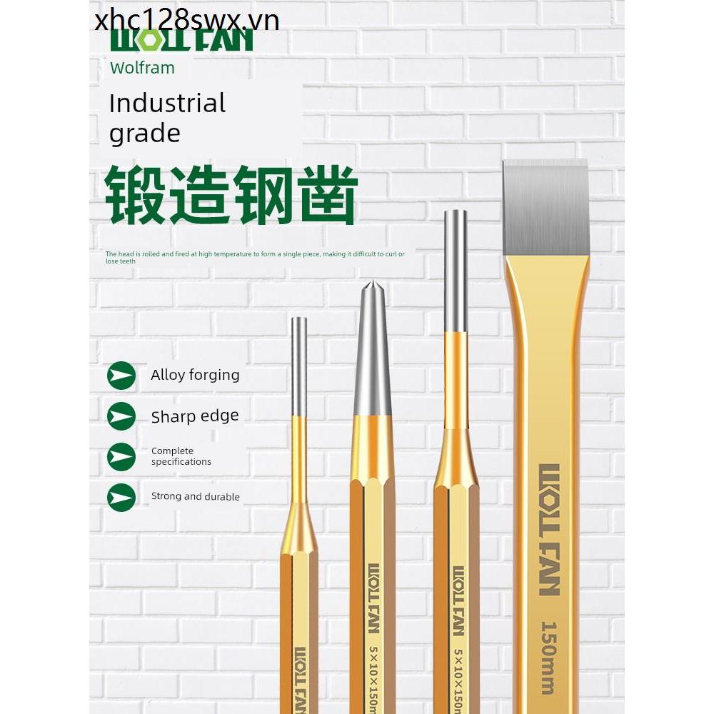 Hợp Kim Thép Đục Flat Xẻng Đục Sắt Mũi Khoan Chuyên Dụng Đá Bê Tông Nứt Đá Tay Búa
