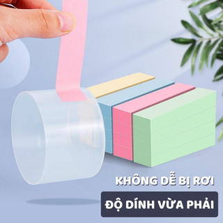 Giấy Note Mini Dán Được Nhỏ Gọn Dễ Mang Theo – Bộ 100 Tờ Giấy Nhớ Nhiều Màu, Ghi Chú Rõ Ràng Dễ Thấy
