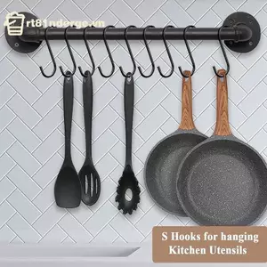 Ge Móc S bằng thép không gỉ hạng nặng-Dàng lắp đặt, Giải pháp gắn tường lâu trôi cho phụ kiện nhà bếp n