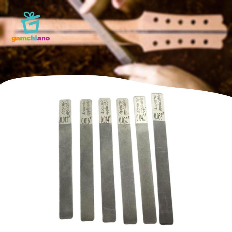 Bộ tập tin khe cắm đai ốc đàn guitar bằng thép không gỉ chất lượng cao cho dây đàn guitar điện Luthier và bảo trì công nghệ