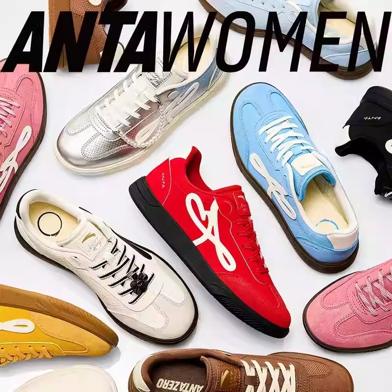 ANTA Giày sneaker thời trang thể thao Nữ thể thao Classic Retro Giày Snealer đế bằng nữ 922618009 nhiều màu êm