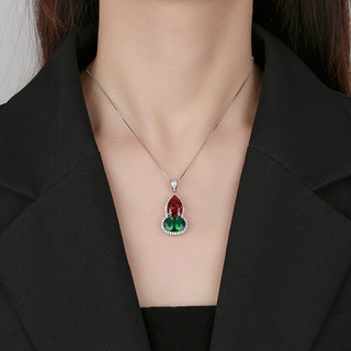 Đá corundum chính hãng 10*14, mặt dây chuyền phong cách châu Âu mới