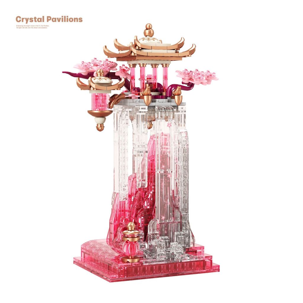 Dream Glass Khối Xây Dựng Fuyueting Phong Cách Cổ Lắp Khối Xây Dựng Quà Tặng Ngày Lễ Trang Trí Trong Nhà