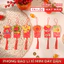 Bao lì xì treo cây trang trí Tết - Combo 12 dây liễng, mẫu mã đa dạng đẹp mắt, kích thước mini tiện lợi