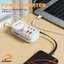 Yoo Nhiều Thiết Bị Sạc 3 Loại C 3 USB A Cổng Sạc Đồng Thời Nhẹ Cho Du Lịch Nhựa Xây Dựng Cha