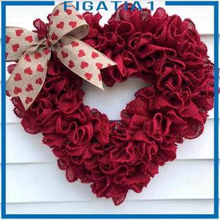 40cm Vòng Hoa Valentine Cửa Treo Vòng Hoa Hình Trái Tim Trang Trí Với Nơ Mặt Dây Chuyền Để Đính Hôn Kỷ Niệm Trang Trí Nhà