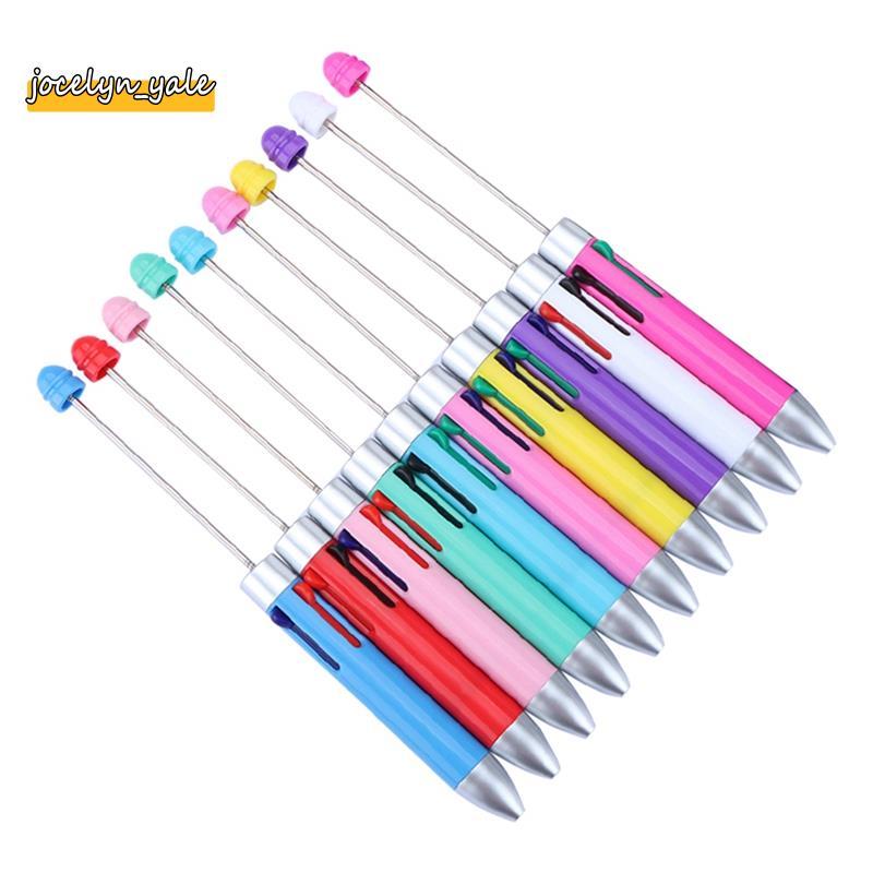 10 Chiếc Đính Hạt Bút Bi DIY Nhiều Màu Dễ Thương, Đổ Lại, Dùng Cho Kinh Doanh, Trang Sức, Xếp Hình