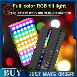 2025 RGB LED Camera Điện Thoại Video Fill Light Full Color Sạc Có Thể Điều Chỉnh Độ Sáng Sống Vlog Chụp Ảnh Ảnh Studio Đèn