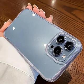 Ốp điện thoại acrylic linh hoạt trong suốt cho iPhone 16 15 14 ProMax 13 Pro 13ProMax 11Pro 7Plus 8Plus XR XS MAX 13 12 Pro T05
