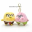 PS1 SpongeBob SquarePants Patrick Star Plushie Dễ Thương Ngộ nghĩnh Booty Mặt Sang Trọng Móc Khóa Túi Charm Mặt Dây Chuyền SP1