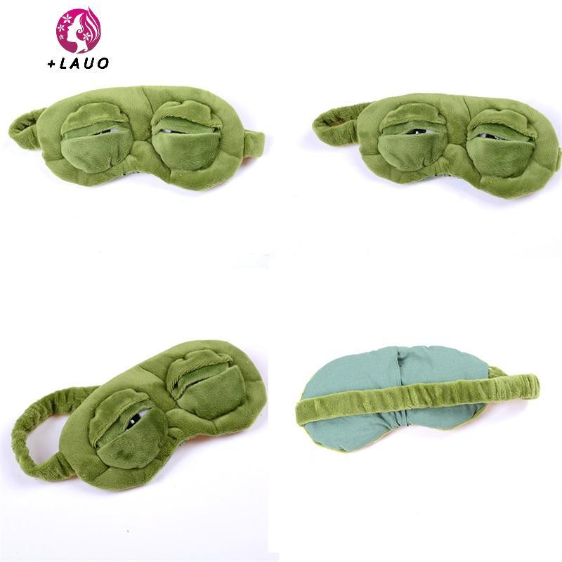 Springevenstar Ếch Buồn Ếch 3D Mắt Mặt nạ Ngủ Ngộ nghĩnh Còn Lại Ngủ Quà Tặng Vui Nhộn Springevenstar