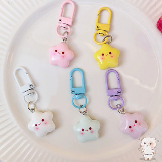 【Chamvn】Móc khóa mặt dây chuyền hình ngôi sao bằng nhựa dễ thương bạn thân hình trái tim dành cho nữ sinh cặp đôi