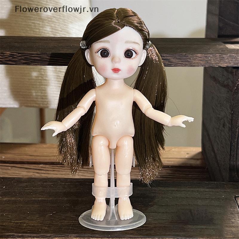 Búp bê BJD 1 / 8 dễ thương FJR 16cm với 13 khớp di động và nhiều biểu cảm HOT