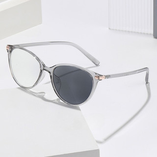 Photochromic kính tròn cận thị dành cho nữ, chống ánh sáng xanh, tiện lợi khi dùng máy tính