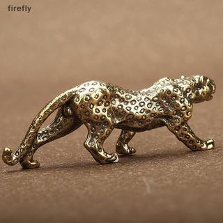 [Firefly] Đồng thau nguyên khối Vintage Cheetah Tượng nhỏ để bàn Đồ trang trí Luy Animal Leopard Bức tượng nhỏ Đồ trang trí thủ công [VN]