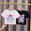thun cổ tròn cotton phổ biến ngắn tay Áo Gái hình hoạt hình mùa hè K-Pop