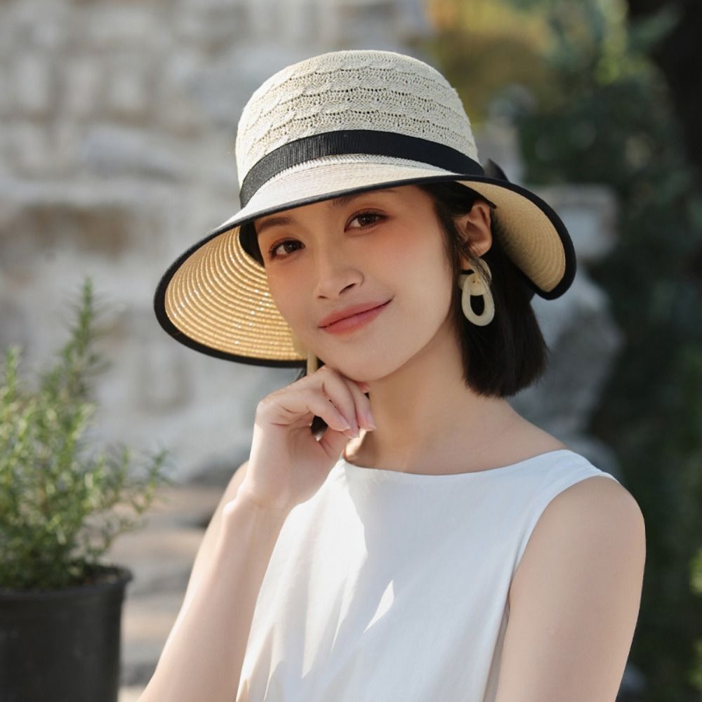 Mũ chống nắng HOBBYIN kiểu Pháp, thoáng khí, phù hợp đi biển và hoạt động ngoại trời