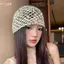 HFSHY Mũ Chui Đầu Nữ Vintage Đính Kim Sa Lấp Lánh - Phong Cách Y2K, Thích Hợp Mùa Hè Và Thu