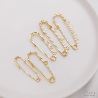 Mặt Dây Chuyền Trâm Khóa Đồng Mạ Vàng 14K - Phối Đồ Thời Thượng