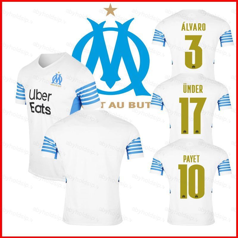 Áo thun bóng đá Marseille F.C. dành cho Alvaro Payet, đồng phục đội nhà với thiết kế thoải mái unisex