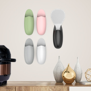 Giá đỡ thìa cơm gia đình Bảo quản phòng tắm treo tường đa chức năng cho nồi làm gạo