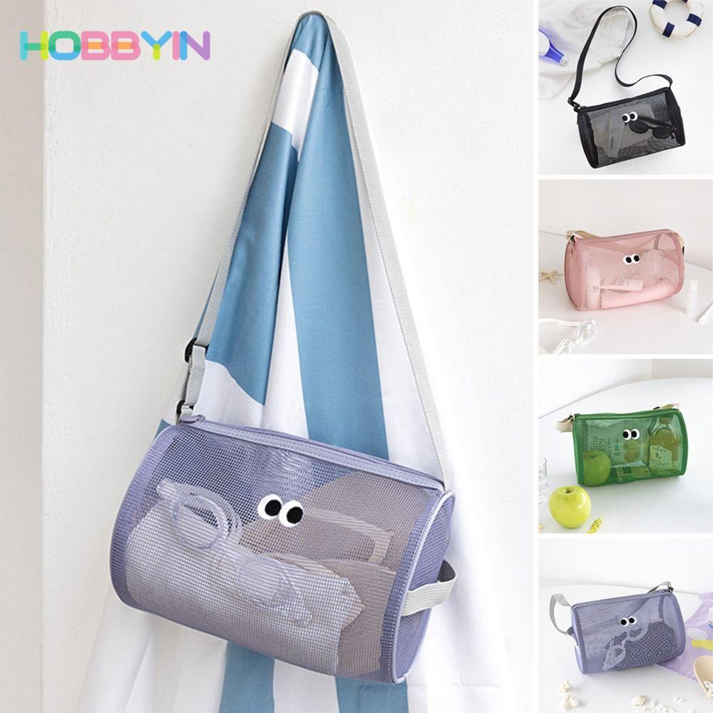 HOBBYIN Túi lưới đi biển HOBBYIN, Túi vệ sinh dung tích lớn tách ướt khô, Túi xách thiết kế có khóa thoáng khí di động Cung cấp du lịch