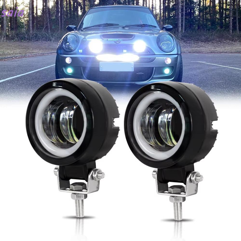 Đèn LED làm việc SAIA, Đèn pha chùm nhựa 12V 24V, Đèn pha LED 3 inch Thanh lái xe tại chỗ
