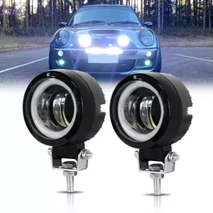 Đèn LED làm việc SAIA, Đèn pha chùm nhựa 12V 24V, Đèn pha LED 3 inch Thanh lái xe tại chỗ