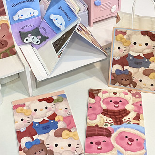 MEOWU Gương Kính Trang Điểm Xếp Gọn 15x21cm  Để Bàn Hình Loppy Cappy Kitty Pochaco