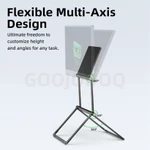 GOOJODOQ Màn hình bên ngoài Giá đỡ di động Siêu nhỏ gọn Gấp chiều cao linh hoạt & Xem nhôm nguyên khối Xây dựng — ảnh 3