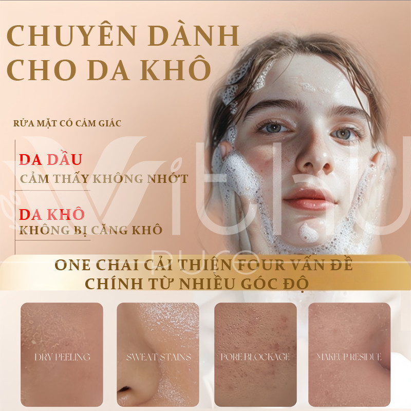 WithUpure Sữa Rửa Mặt Chăm Sóc Da Nhẹ Nhàng 100g - Cho Da Dầu Mụn Tuổi Dậy Thì - Thành Phần Nhẹ Nhàng, Không Gây
