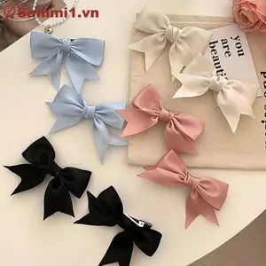 ZK Thanh Lịch Satin Nơ Kẹp Tóc Cho Bé gái, Ruy Băng Dễ Thương