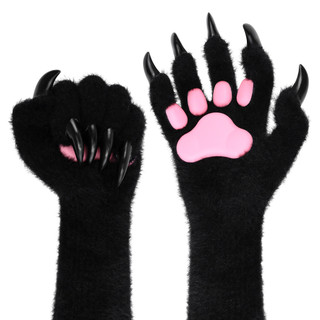 Găng tay Silicone Halloween với móng vuốt dài và chân thực, phù hợp cho cosplay hay trang phục Halloween.