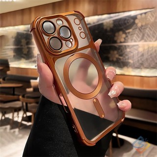Ốp điện thoại mờ mạ 6D mới cho IPhone 17 Pro Max 13 14 15 16 Pro Max Vỏ từ tính mềm Vỏ chống sốc