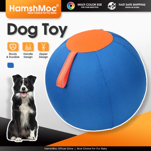 HamshMoc Đồ chơi bóng chó bơm hơi Chơi tương tác Đồ chơi ngoài trời chống nhai cho chó giống lớn