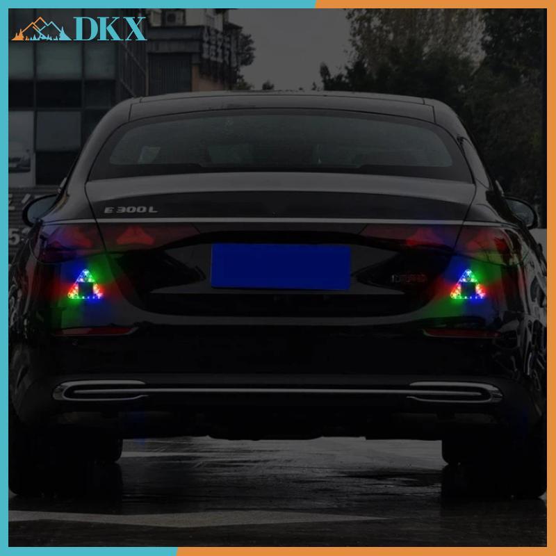 Đèn cảnh báo năng lượng mặt trời DKX LED chống va chạm đuôi, nhấp nháy cảm ứng không dây tam giác