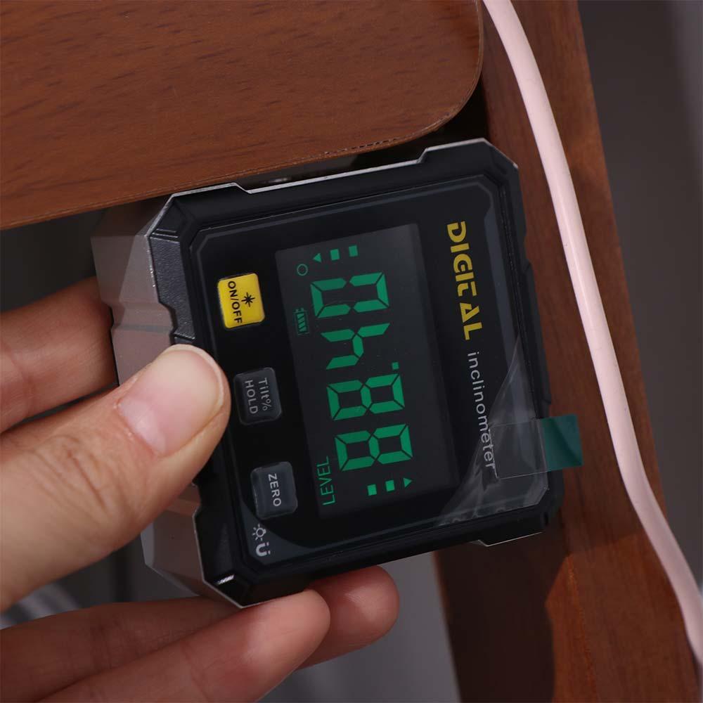 Máy đo góc hiển thị FUHUIOT, Máy đo độ hút bốn mặt, Máy đo góc chính xác nhỏ gọn 360 độ di động Laser cấp điện tử
