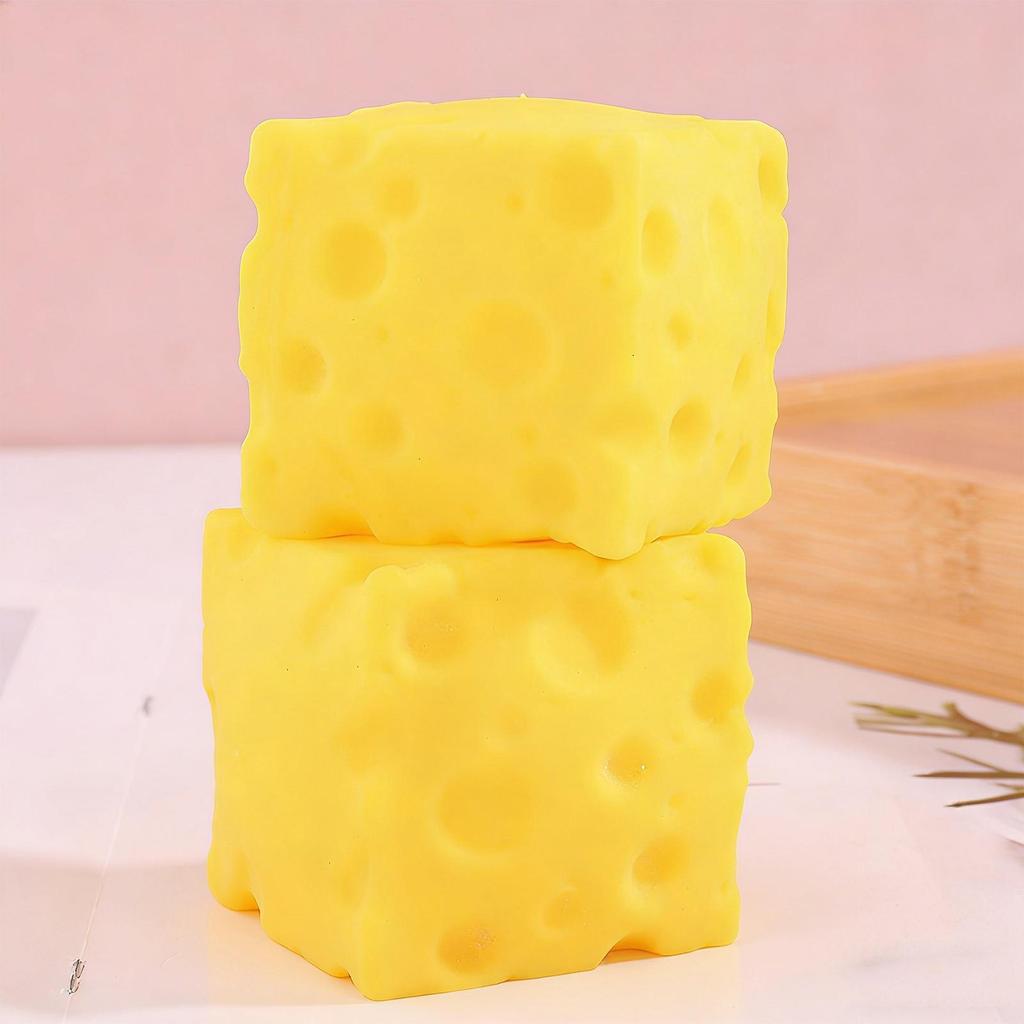 Phô Mai Vàng Bóp Đồ Chơi Mềm Mochi Phục Hồi Cảm Giác Thư Giãn Cảm Giác Phô Mai Khối Squishy Đồ Chơi