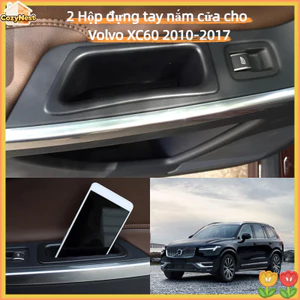 2 Hộp đựng tay nắm cửa cho Volvo XC60 2010-2017 | lưu trữ gọn gàng | Đồ chơi xe hơi tiện lợi