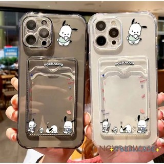 Dành Cho IPhone 17 16 15 14 13 12 11 Pro Max X XR XS Max 7 8 Plus Dễ thương Cartoon Pacha Dog Card Túi điện thoại