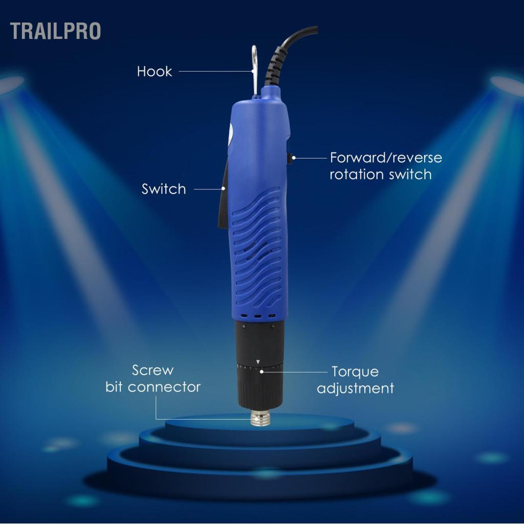TrailPro Thuật Điện Cầm Tay Có Dây Tua Vít Có Thể Điều Chỉnh Xoắn 1/4-in Đường Kính Bit Công Cụ Sửa Chữa