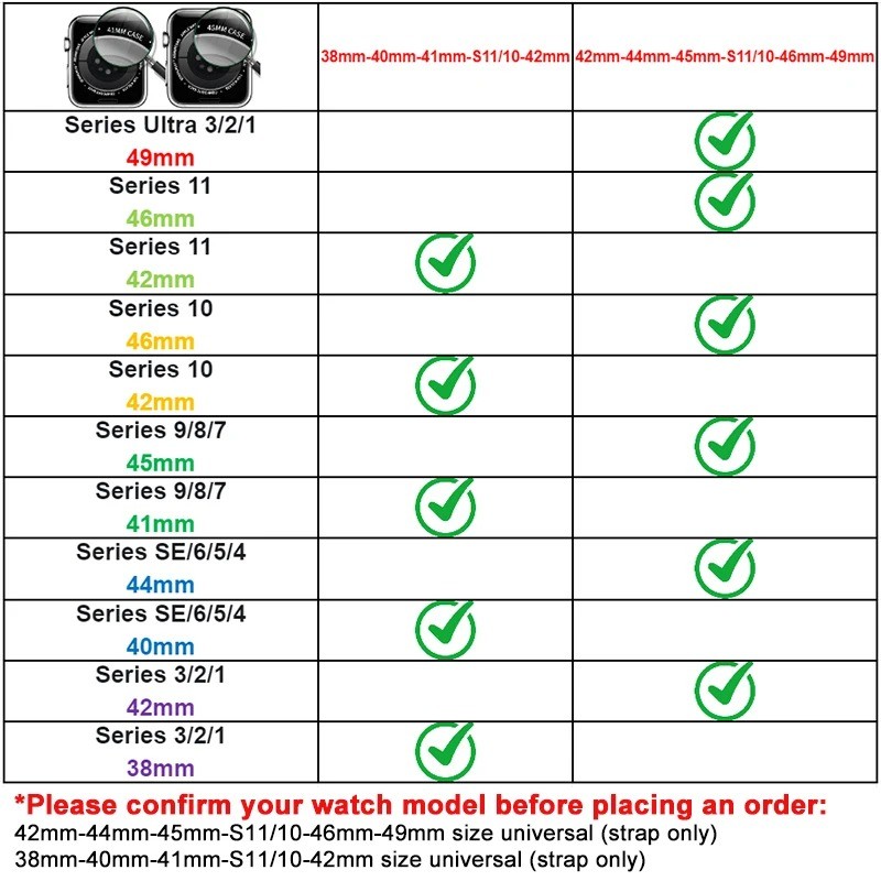 Dây đeo từ tính nữ mỏng tương thích cho Apple Watch Series 11 10 42 / 46mm Ultra3 / 2 49mm 9 8 7 41 / 45mm 6 5