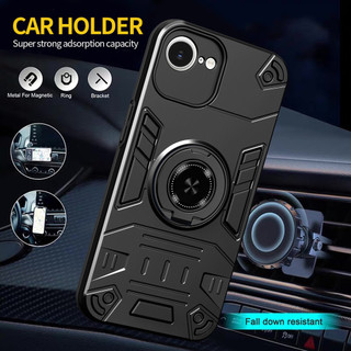 Dành Cho iphone 16E / 17E Ốp điện thoại Cứng Có Giá Đỡ Nhẫn Mềm TPU Edge Chống Sốc Mỏng Vỏ