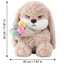 PS1 Dễ Thương Mềm Mại Thỏ Phục Sinh Sang Trọng Cầm Cà Rốt Hoa Bó Hoa Sang Trọng Búp Bê Gối SP1