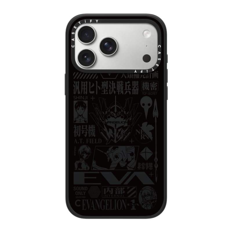 CASECASE X Evangelion Mẫu Kỷ Niệm Ốp Lưng Máy Ảnh Màu Trắng Vòng Phiên Bản Mờ Đen Cứng Hút Từ Tính Tác Động Dành Cho Apple IPhone 13 14 15 16 17 Pro Max Air Plus Có Hộp