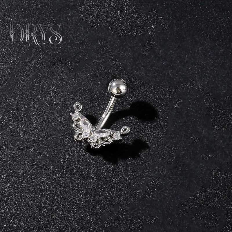 Nhẫn rốn bướm thép không gỉ gợi cảm dành cho nữ và bé gái - Mới