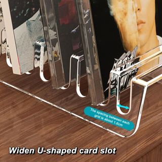 Kệ trưng bày CD WOAY, Thiết kế nhiều khe 6 / 8 Lưới Giá đỡ điện thoại Acrylic, Ký túc xá máy tính để bàn trong suốt chắc chắn đa năng cao cấp