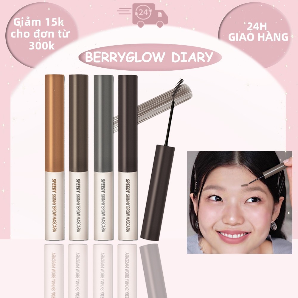 Peripera Speedy Skinny Brow Mascara – Định Hình Lông Mày, Lên Màu Tự Nhiên, Lâu Trôi & Chống Nước.