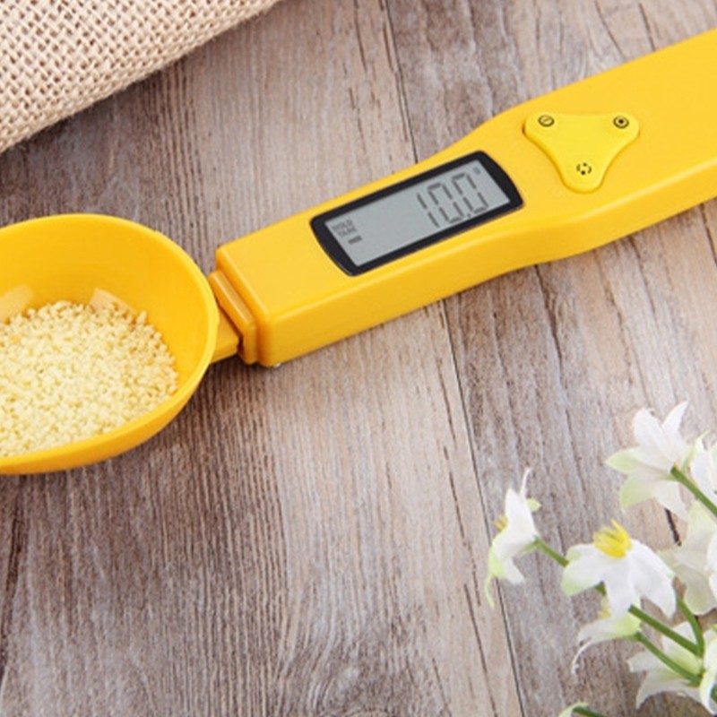PCF * Cân nhà bếp di động 500g Thìa đo có độ chính xác 0 1g Và dễ đọc Màn hình LCD Lý tưởng cho du lịch và Campi